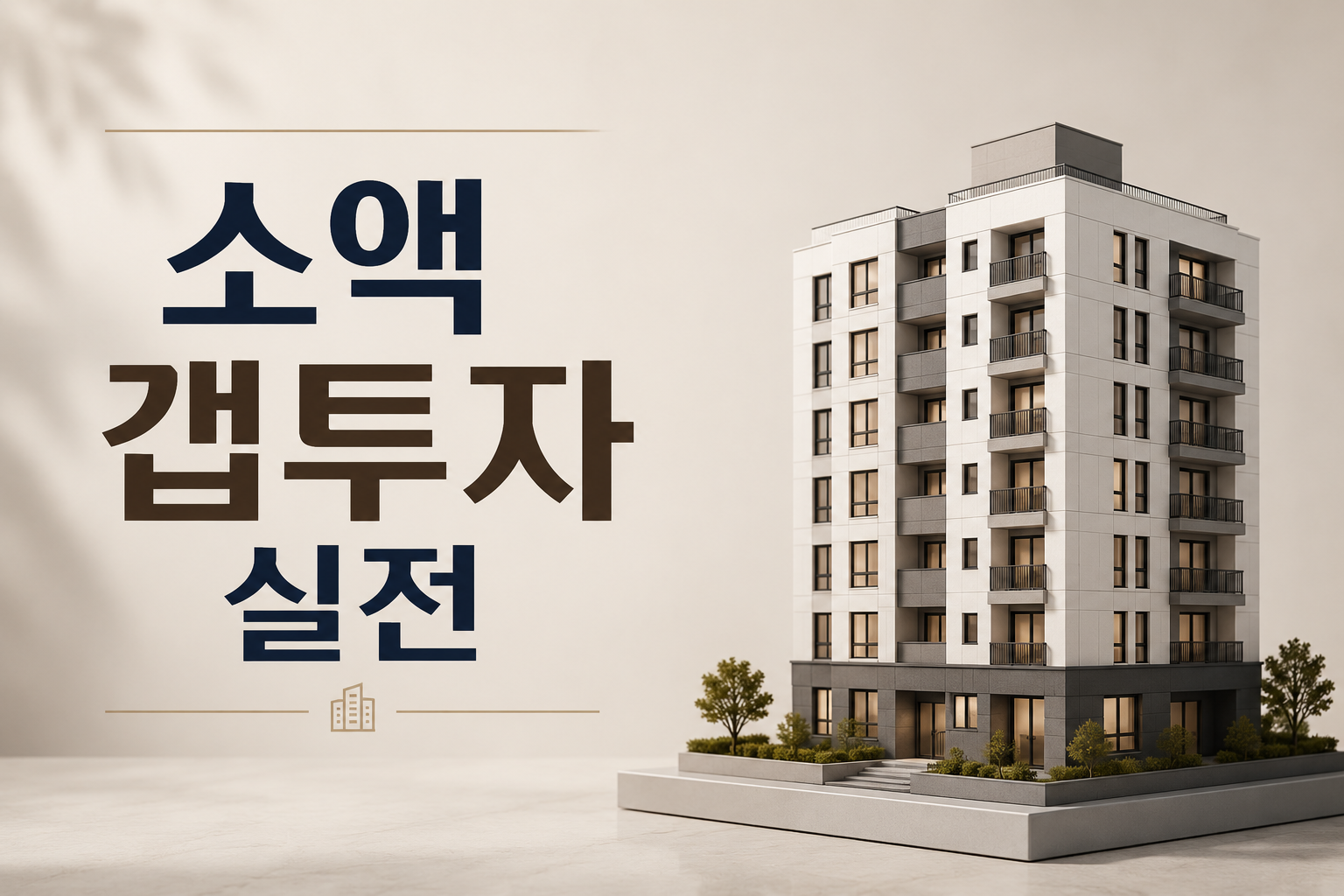 소액으로 시작하는 수도권 아파트 갭투자 실전 임장기