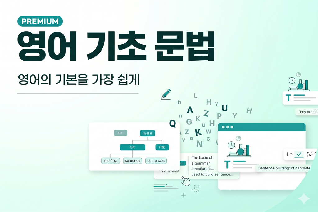 [바른클래스] 영어 기초 문법, 영어의 기본을 가장 쉽게